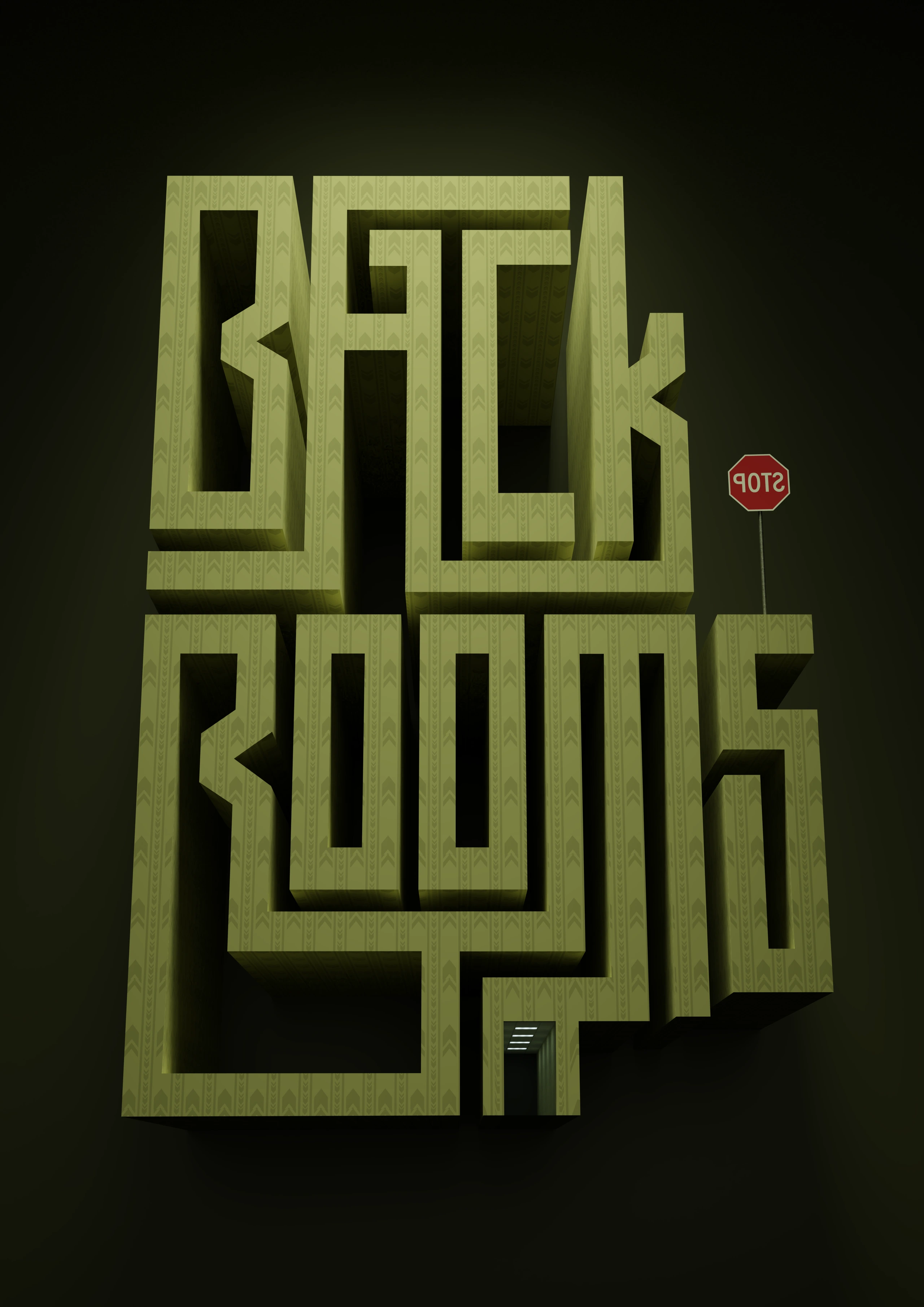 Backrooms afiş, ilk versiyon